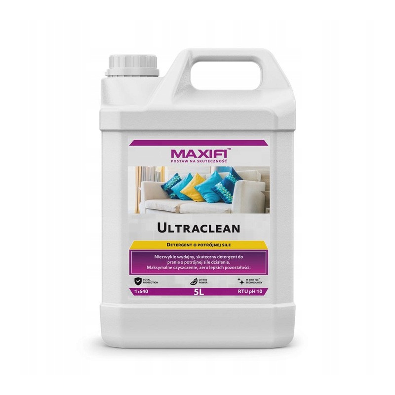 Maxifi Ultraclean 5L - niezwykle skuteczny detergent do prania o potrójnej sile działania